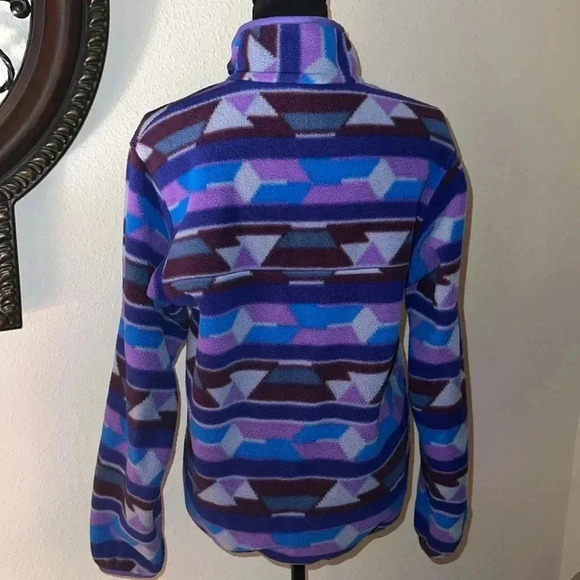 Patagonia Women’s Synchilla Snap-T Pullover Fleece MEDIUM Purple Jacket - Picture 9 of 16